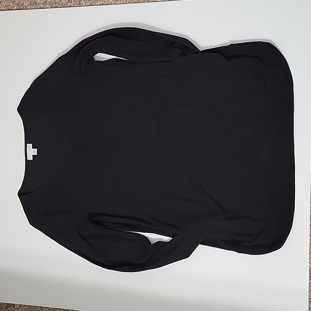 J JILL Women's Black V-Neck Sweater, Size S